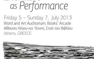 Conference on Literature as Performance