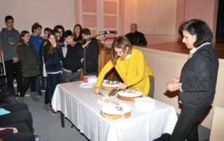 Κοπή πρωτοχρονιάτικης πίτας