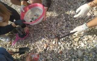 Παράκτιος καθαρισμός στην παραλία του Σ.Ε.Φ. από την Α’ Λυκείου σε συνεργασία με την MEdIES