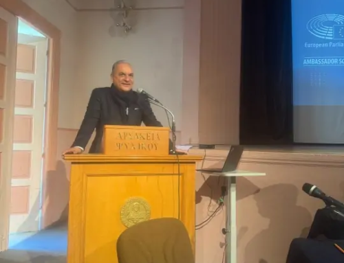 Ομιλία του ευρωβουλευτή κ. Μανώλη Κεφαλογιάννη στους μαθητές του σχολείου μας